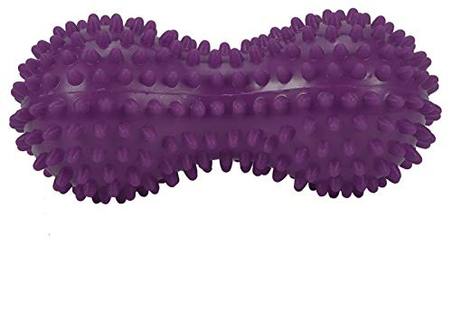 Cocoarm Massagebälle Igelball Stacheliger Massageball Fitness-Übung Erdnusskugel Igel-Massageball Igel Ball Fußmassageroller für Sport Fitness und Körpermassage, Lila