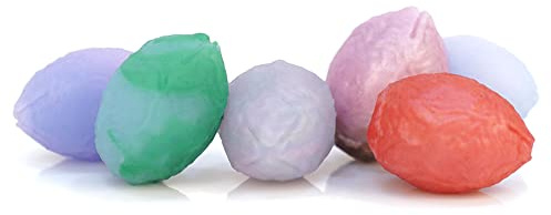 6er-Set Diameter 2.5 cm Nothosaur MINI OGG Love Balls, Alien Spores Eggs for Ovipositors, Platinum Silicone Cone Balls, Love Balls, Fantasy Ben Wa Balls, Geisha Beads