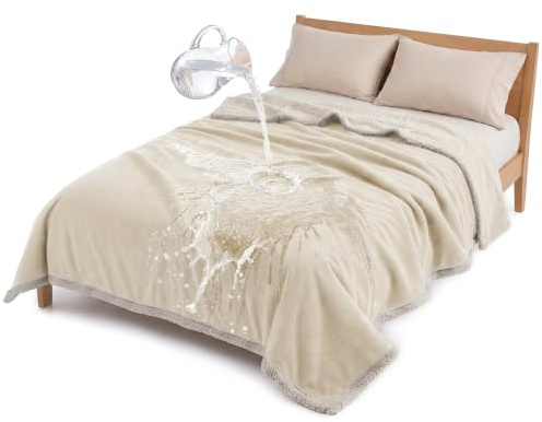 Catalonia Classy wasserdichte Decke XL 200x230 cm für Erwachsene | Wasserdichte Kuscheldecke, Bett‑ und Sofa‑Überwurf, Erwachsene Paare, ideal als Geschenk für Geburtstage und Weihnachten