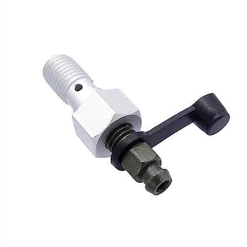 Karosserie-Kits 1pc Aluminium Motorrad Hauptbremszylinder Bremssattel Entlüftungsschraube Nippel M10x1,25mm Bolzen + Kappe Motorrad Universal Teile