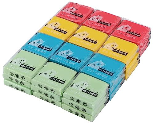 Knete-Radiergummis, 36 Stück, 4 Farben, Kunst-Zeichnungs-Radiergummis, Skizzier-Radiergummis, Formbarer Radiergummi, Formbarer Radiergummi, Malerei, Kunstbedarf für Studenten,