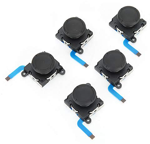 Tangxi Botón de Palanca de Mando Analógico para Interruptor, 5 Botones de Palanca de Mando con Destornillador para Máquina de Juego