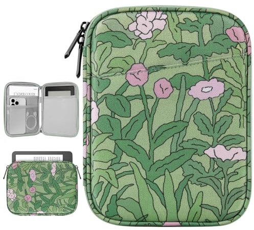 Vinabilia 6-7 Zoll Sleeve Tasche Hülle für 7 Der Neue Kindle Paperwhite und Kindle Colorsoft Signature Edition, 6 Kindle 11. Gen, 6,8 Kindle Paperwhite, Kindle Oasis E-Reader, Mohn