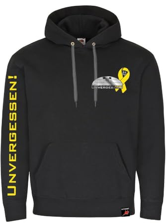 Hoodie Unvergessen gelbe Schleife Erkennungsmarke Kapuzenpullover #41075