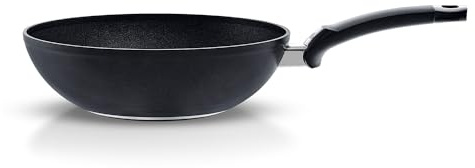 Fissler Adamant/Aluminium Wokpfanne beschichtet (26 cm – 3,8 L) große Asia Bratpfanne, antihaftend, kratzfest, Made in Germany - Induktion