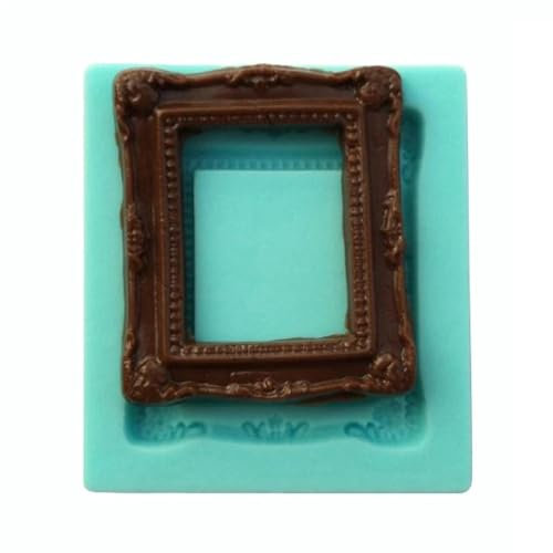 Silikonformen, Backformen, Fotorahmen, Stern, Silikon-Backform, Fondant, Kuchendekoration, Stil 2
