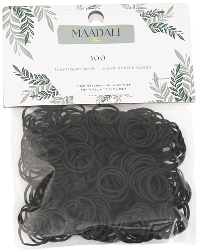 Mini/Petit élastiques de couleur noir pour cheveux Afro/Crépus/Frisé/Bouclé Type : 3C 4A 4B 4C
