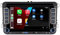 Aphrfamma Autoradio Bluetooth Bildschirm für VW Golf 5 6 Polo T5 Passat Touran Sitz mit Navigation FM/AM, Apple Carplay, Android Auto, SWC, Mirror Link, 2 Din Android 14 Dab Autoradio Touch Display