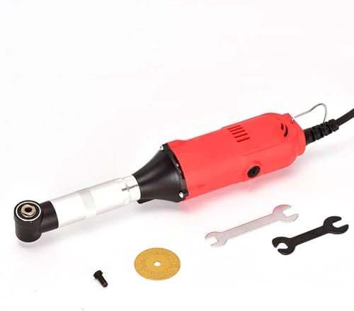 XDTKJDZ Machine Électrique De Nettoyage De Joints De Carrelage, Nettoyeur De Joints De Sol en Carrelage, Vitesse 15000r/min, Angle 90°, 6 Vitesses Réglables Librement, pour Cuisine, Salle De Bain