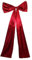 Lazo rojo extra grande para árbol de Navidad, 120 cm, adorno colgante con serpentinas largas, decoración creativa para el hogar, centros comerciales, hoteles y tiendas