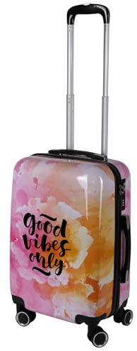 H4L Reisekoffer Koffer Hartschalenkoffer Reisetrolley Rosa Größe L 77x50x29cm