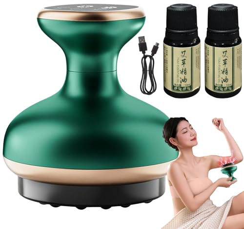Cellulite Massagegerät - Massageglocken Set - Ganzkörper Schabegerät Mit Mehrstufiger Heizfunktion Für Damen Herren Sportler Bauch Po Oberschenkel