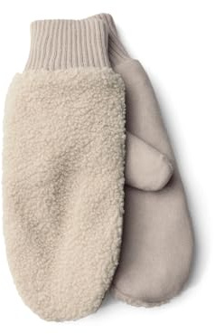 Street One Damen 5706462 Teddy Velours Handschuhe, Pastel Sand, Regular