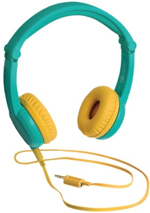 Lunii - Casque Audio Enfant Filaire - Pliable, Réglable et Confortable - Compatible avec Ma Fabrique à Histoires et FLAM - pour Les Enfants de 3 à 12 Ans - Vert