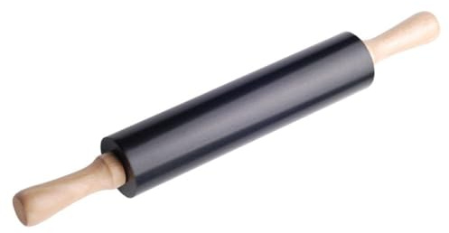 Zerodeko Mattarello Antiaderente Rotante 43x5,5 Cm in Materiale Ecocompatibile, Bastoncino Robusto per Cucina, Strumento Professionale per Pizza, Pasta e Dolci, Utensile Versatile per Uso