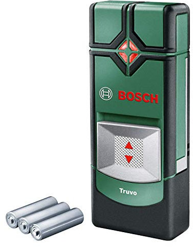 Bosch Ortungsgerät Truvo (Ein-Knopf-Bedienung für einfache Nutzung, Strom & Metall Leitungssucher)