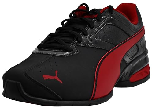 PUMA Tazon 6 FM, Scarpe da Running Uomo, Dalia Nero/Rossa, 46 EU