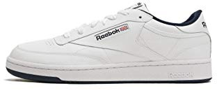 Reebok Herr Club C 85 gymnastiksko, Int vit marinblå, 36.5 EU