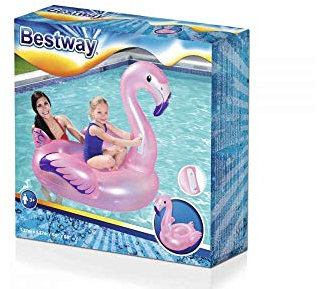 Bestway Schwimmtier, Flamingo, 127 x 127 cm