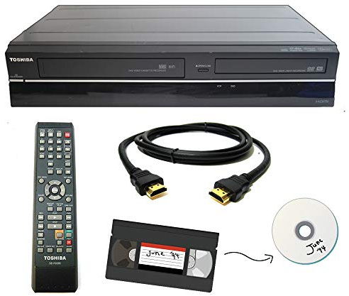 Toshiba Enregistreur VHS vers DVD, magnétoscope Combo avec télécommande, HDMI