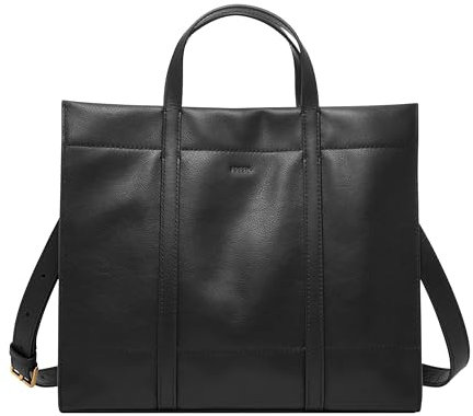 Fossil Damen Carmen Tote Bag Shopper, Schwarz