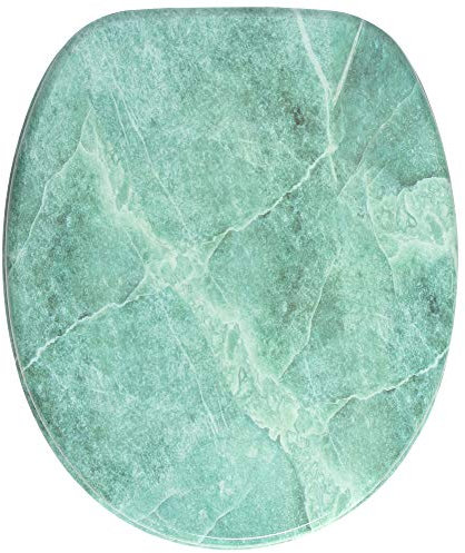 Sanilo Sedile WC, grande scelta di belli copriwater da legno robusto e di alta qualità (Marmo Verde)