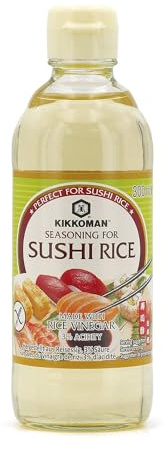 Vinaigre de riz pour sushi 300ML - Marque KIKKOMAN (Lot de 2 bouteilles)