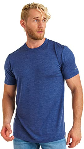 Merino.tech 100% Merino T-Shirt Herren Kurzarm Sport & Outdoor | Geruchshemmend, Atmungsaktive Merino Shirt Herren, Schnelltrocknend, Thermo, Kratzfrei, Antischweißshirt für Wandern