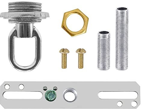 ECUDIS Light Fixture Cross Bar Kit, Nickel, Pack of 1
