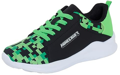 Minecraft-skor för barn, Creeper-skor för tjejer, lätta sportskor för gamers