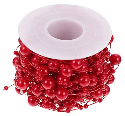 Abaodam 1 Rollo Cuentas De Pesca Cuentas De Guirnalda De Árbol De Navidad Decoración De Bricolaje Hilos De Guirnalda De Ramo De El Plastico Con Cuentas Novia Hacer Brochetas