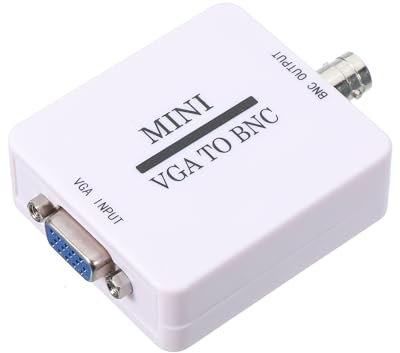 sourcing map Adaptateur VGA vers Bnc - Boîtier de Câble Vidéo ABS - Convertisseur de Numérisation Vidéo HD Externe pour TV, Moniteur, Projecteur, Audio