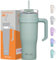 Autsel 40oz Mug Isotherme avec Poignée et Paille 1200ml Tasse Isotherme de Voyage à Double Parois pour Voiture Travail Sports