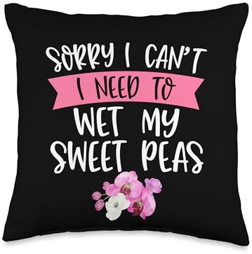 Sweat Pea Flower Accessories Seeds for Planting Sweat Peas Throw Pillow