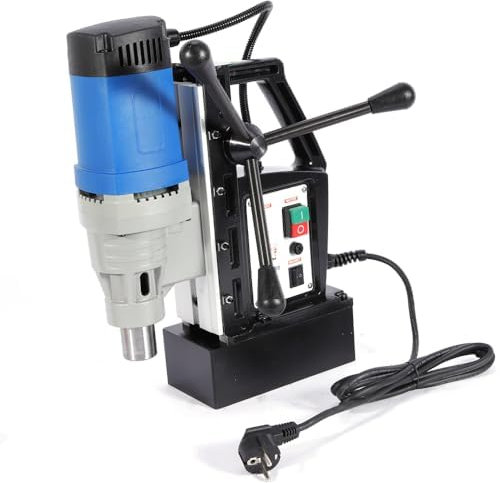 HINOPY Trapano magnetico, 1680 W, trapano a nucleo professionale, 13800 N, 3-28 mm, per costruzione navale, ponti, ecc