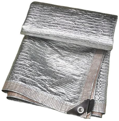 Tenda Da Sole Per Esterno, Protezione UV Al 99% Telo Ombreggiante, Vela Ombreggiante Impermeabile, Telo Ombreggiante Occhiellato, Rettangolari, Lamina Di Alluminio, Per Giardino, Patio, Cortile(8 x 8