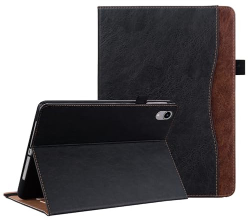 Cicili Coque pour Apple iPad Mini 7 (A17 Pro, 2024, 7ème Génération) / iPad Mini 6 2021, 6ème Génération 8.3 Pouces Étui Tablette avec Pochette et Support Housse de Protection en Cuir PU, Noir