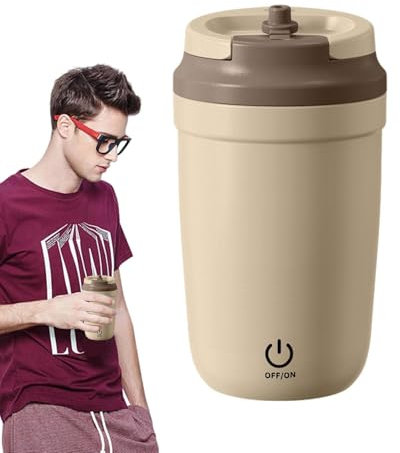 Tazza da caffè a agitazione magnetica – Bicchiere da miscelazione automatica in acciaio inossidabile | Tazza elettrica a miscelazione automatica per caffè, tè, latte, ideale per casa, ufficio, cucina,