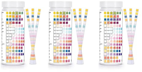 Giwnhvx 16-in-1 Trinkwasser-Test-Set, Wassertest-Set für Trinkwasser, 300 Stück, Wasserqualitätsteststreifen, freies Chlor