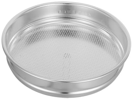 DECOMELODY De Jardín De Metal Redondo Tamizador Manual Para Tierra y Granos Sifter Para Filtrar Impurezas Compost y Gravilla