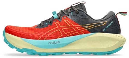 ASICS Men's Gel-Trabuco 13 Trail Running Shoes, 9.5, PIQUANT Orange/Sandstorm