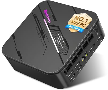 Blackview Mini PC MP100Pro Intel i5-12450H(Stärker als R5 7430U), 16GB RAM & 512GB SSD Win 11 Pro, 8K Triple Display, 3-Jahren-Garantie, 6X USB 3.2, Mini Desktop Computer für Büro/Schule/Heim