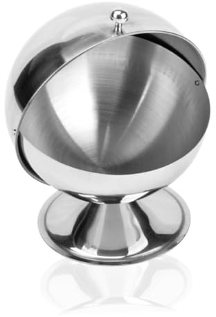 VERDANVERSE Sucrier Sphérique En Acier Inoxydable Alimentaire, Récipient à Condiments Antirouille Rabattable, Boîte De Rangement Pour Fondant Multifonctionnelle, Usage Domestique Et Buffet