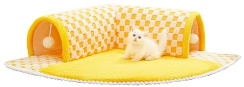 YNPQTDS - para Gatos y Perros, diseño Desmontable con escondite y Antideslizante - Cuco para Gatos, para Cachorro de Conejo, sueño Siesta, relajación y Ocio