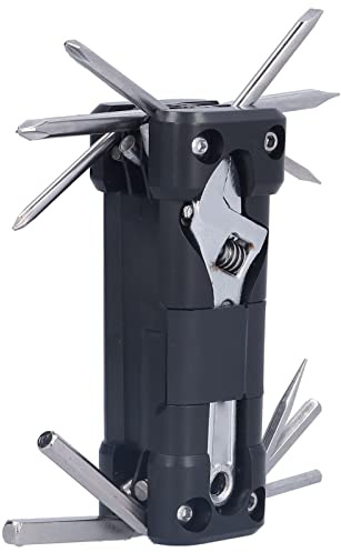 Juego de llaves para reparación de bicicletas 16 en 1, kit de herramientas de reparación de bicicletas multifunción, kit de herramientas mecánicas plegables portátiles con 16 herra