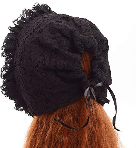 GRACEART viktoriansk gangstermössa medeltida hembiträde hätta hatt kvinnor flickor kostym tillbehör för maskeradklänning (99,99 % bomull), Style12, one size