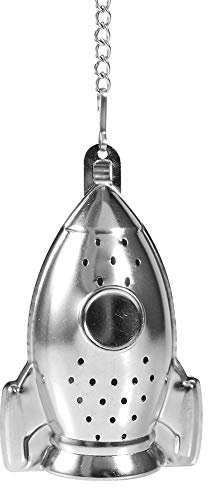 Filtres à Thé en Acier Inoxydable, Filtre à Thé en Chaîne, Infuseur de Thé à Boule en Fibre, Accessoires de Filtre à Thé avec Crochet de Chaîne et Plateau pour Thé 7.2 X 2.7 Inches