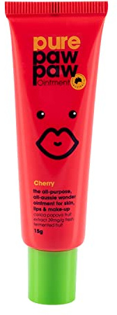 Pure Paw Paw Australian Ointment with Cherry to Smooth and Soothe, Suitable For Lips, All Skin Types and Makeup 15g