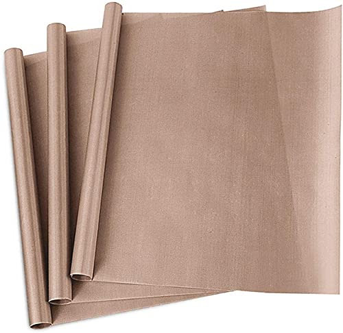 HTVRONT 3er-Pack Dauerbackfolie für Backofen 16 x 20 Zoll Wiederverwendbare Backmatte Backfolie PTFE Teflonfolien