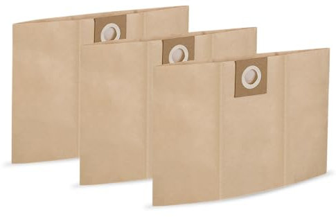 Zeegma Set di 3 sacchetti per aspirapolvere industriali Zonder Pro Multi, 2 strati e resistenti agli strappi, adatti per allergici e riducono le emissioni di polvere